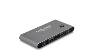 Delock USB-C KVM Switch zu HDMI 8K30Hz mit USB2.0