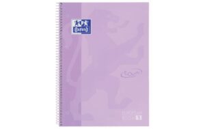 Oxford School Touch Collegeblock A4+ Hardcover, liniert, 80 Blatt, pastelllila