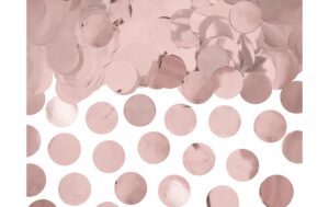 Partydeco Konfetti Kreise roségold, 15g