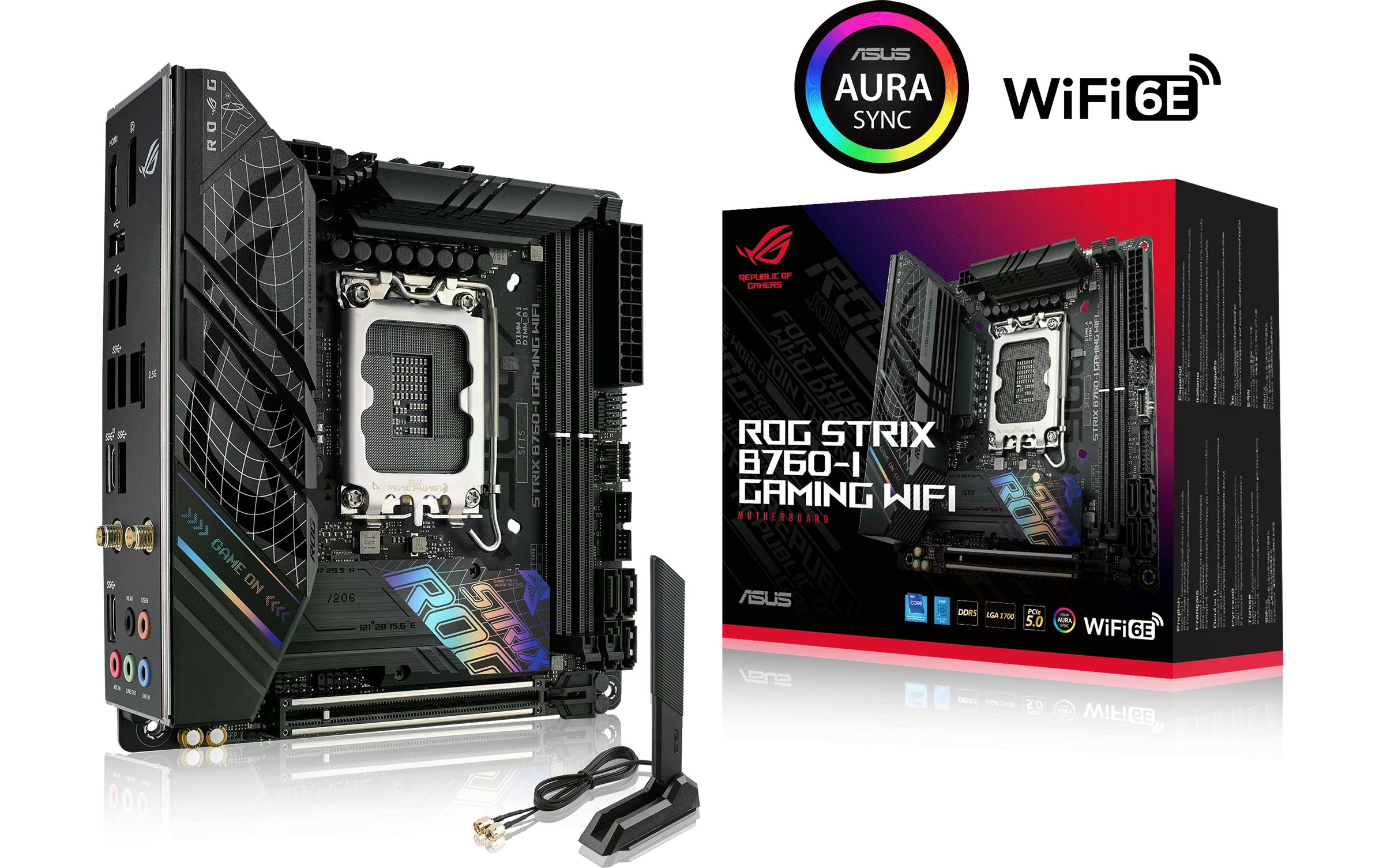 1668004_1 - Mediatech ASUS ROG STRIX B760-I GAMING WIFI, miniITX LGA1700, 2x DDR5, PCI-E 5.0, HDMI, DP