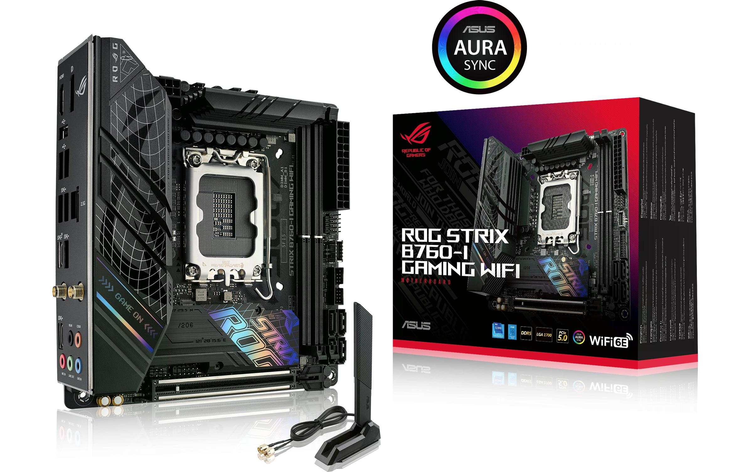 1668004_2 - Mediatech ASUS ROG STRIX B760-I GAMING WIFI, miniITX LGA1700, 2x DDR5, PCI-E 5.0, HDMI, DP
