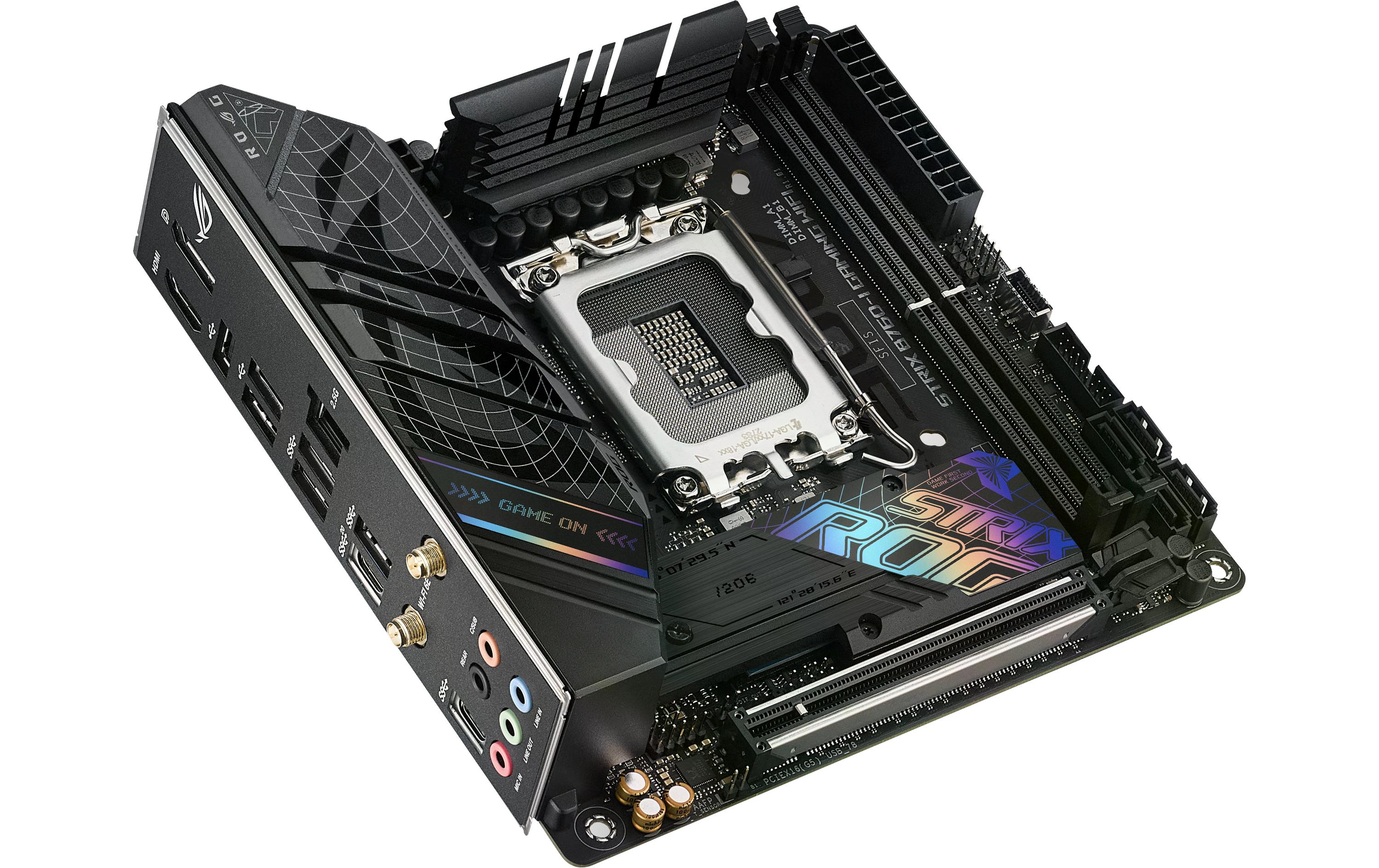 1668004_8 - Mediatech ASUS ROG STRIX B760-I GAMING WIFI, miniITX LGA1700, 2x DDR5, PCI-E 5.0, HDMI, DP