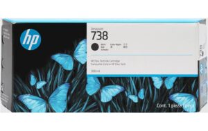 HP Tinte Nr. 738 - Black (498N8A) DesignJet T850, T950, 300ml