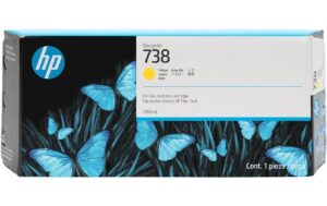 HP Tinte Nr. 738 - Yellow (676M8A) DesignJet T850, T950, 300ml