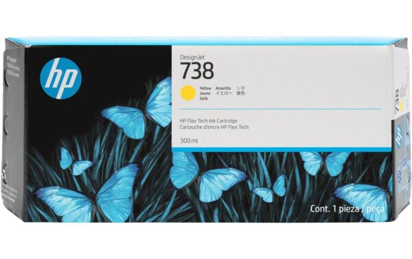 HP Inc. HP Tinte Nr. 738 - Yellow (676M8A) DesignJet T850, T950, 300ml kaufen | Mediatech.ch