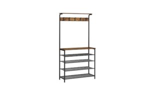 Vasagle Garderobe mit Schuhregal 80x31.5x183.5 cm (LxBxH), Traglast versch.