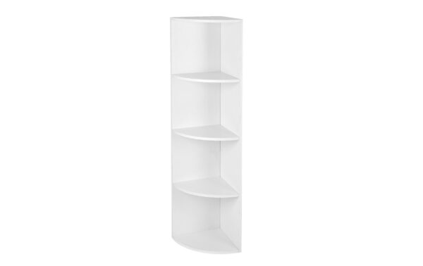 1668536 - Mediatech Vasagle Eckregal Weiss mit 4 Ablagen 30x129.5x30 cm (BxHxT), Holz kaufen Schweiz | Mediatech.ch