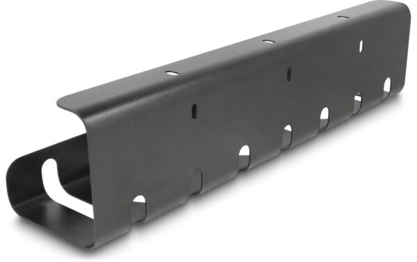1668702_2 - Mediatech Delock Kabelhalterung 430x100x40mm für Untertischmontage, schwarz, 2er Set