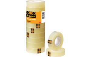 3M Scotch Klebeband 508, transparent 15 mm x 33 m, 10 Rollen