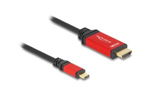 Delock USB-C - HDMI Kabel, 3m rot, 8K 60Hz mit HDR Funktion kaufen Schweiz | Mediatech.ch