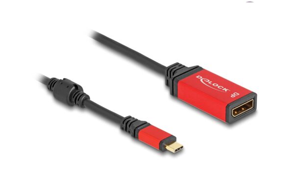1668955 - Mediatech Delock USB-C - DP Adapter, 20cm rot, 8K 30Hz mit HDR Funktion kaufen Schweiz | Mediatech.ch