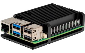 jOY-it Aluminiumgehäuse für Raspberry Pi 5 für Pi 5, schwarz, 69x56x15.5 mm kaufen Schweiz | Mediatech.ch