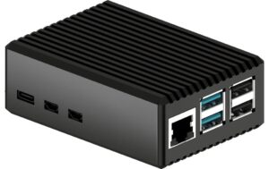 1669136 - Mediatech jOY-it Aluminiumgehäuse für Raspberry Pi 5 für Pi 5, schwarz, 91x65x34 mm kaufen Schweiz | Mediatech.ch