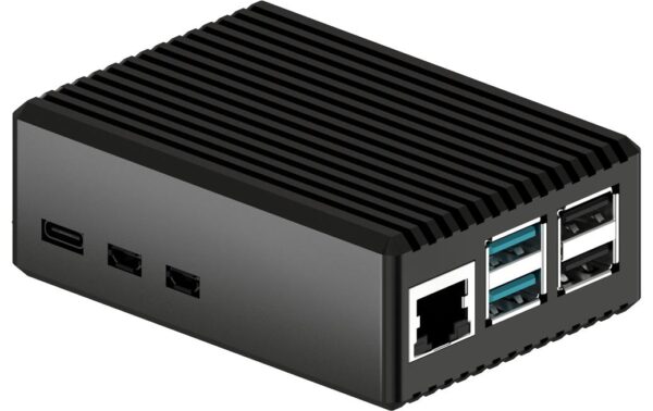 1669136 - Mediatech jOY-it Aluminiumgehäuse für Raspberry Pi 5 für Pi 5, schwarz, 91x65x34 mm kaufen Schweiz | Mediatech.ch