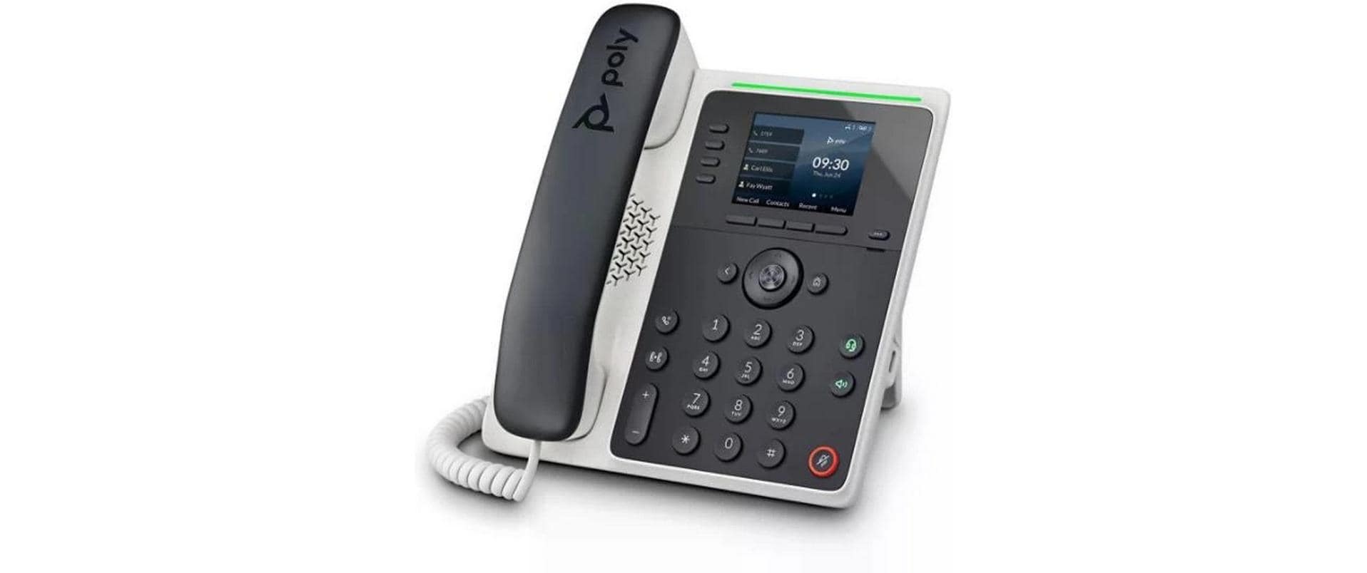 Poly Edge E220 IP-Telefon 2.8 IPS-LCD,USB-C,2xRJ-45,RJ-9,NFC,BT