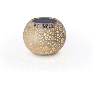 STT Solar Antic Globe Carrera 1LED ww, 22x18cm, pale rose