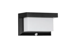 EGLO LED Solarwandleuchte UTRERA schwarz LED (Solar) 32x0,12W Neutralweiss Sensor