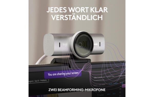 1671975_3 - Mediatech Logitech Webcam MX Brio pale grey