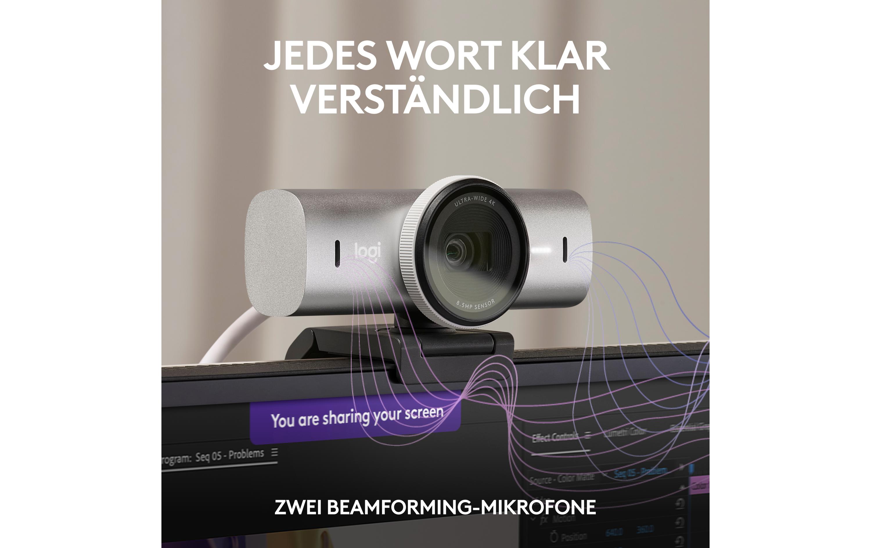 1671975_3 - Mediatech Logitech Webcam MX Brio pale grey