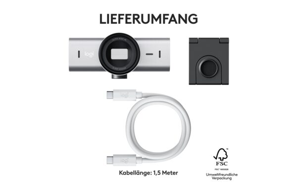 1671975_8 - Mediatech Logitech Webcam MX Brio pale grey