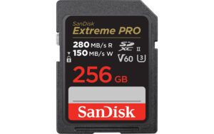 SanDisk SDXC Card Extreme PRO UHS-II 256GB lesen 280MB/sec, schreiben 150MB/s