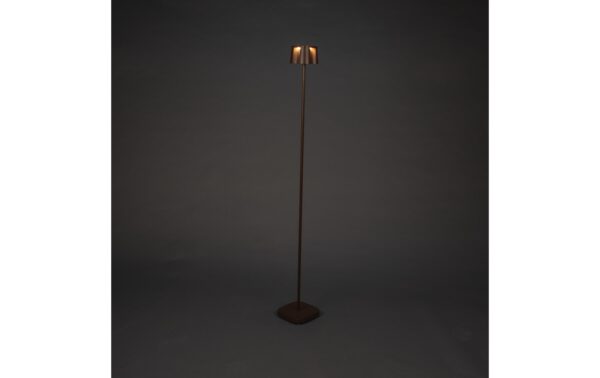 Konstsmide USB-Stehleuchte Nice Rostfarben LED ww 2700/3000K, Akku, Dimmbar / IP54