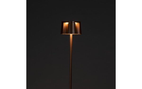 Konstsmide USB-Stehleuchte Nice Rostfarben LED ww 2700/3000K, Akku, Dimmbar / IP54