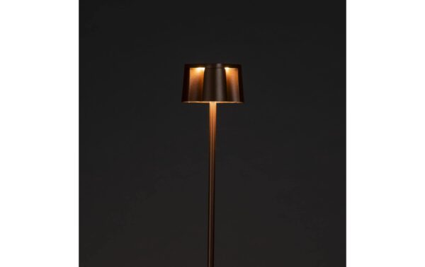 Konstsmide USB-Stehleuchte Nice Rostfarben LED ww 2700/3000K, Akku, Dimmbar / IP54