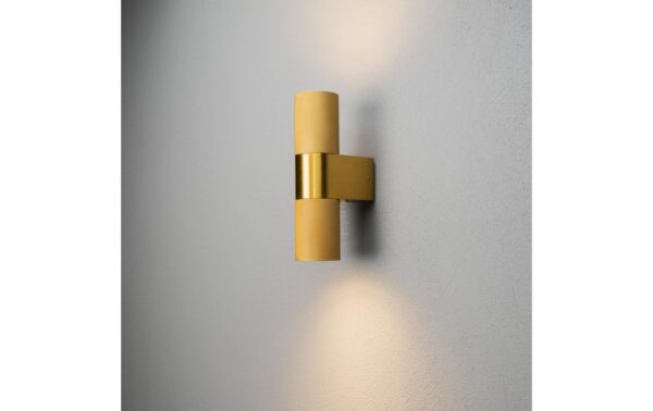 1672499_1 - Mediatech Konstsmide Aussenwandleuchte Temi Gold exkl. 2x GU10 max. 7W, IP54