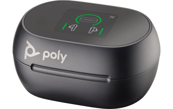 Poly Voyager Free 60+,UC,USB-C,Black Touchscreen Charge Case