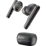 Poly Voyager Free 60+,MS,USB-C,Black Touchscreen Charge Case