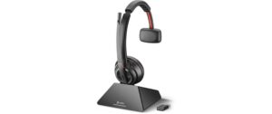 Poly Savi 8210 DECT Mono,UC,D400 USB-A/C,Ba Headset with Base
