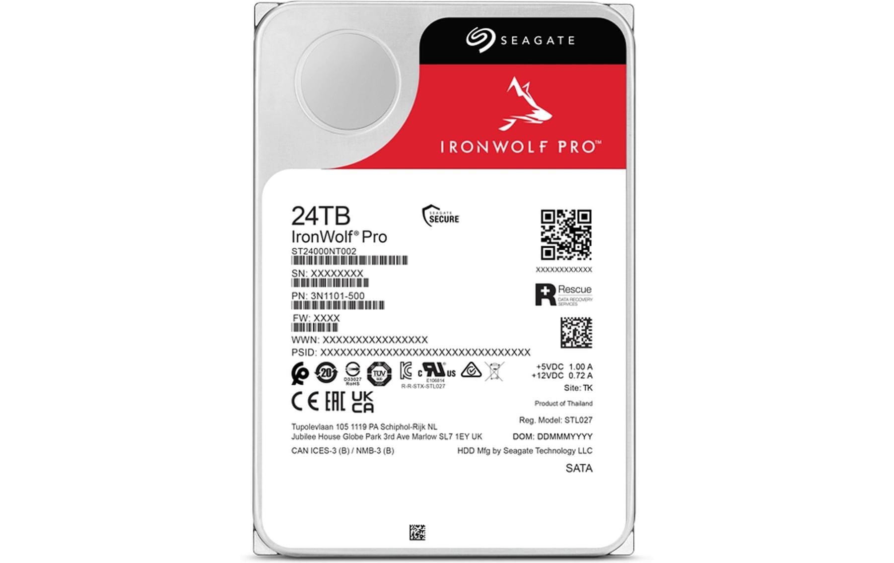 1673676_2 - Mediatech Seagate IronWolf Pro 3.5 24TB 3.5'', SATA 6GB/s, 7200rpm, 512MB Cache