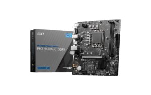 MSI PRO H610M-E DDR4, LGA1700, mATX Intel H610, 2x DDR4, PCI-E 4.0, HDMI, VGA