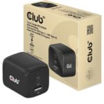 Club 3D, Reiseladegerät PPS 65Watt GAN 2x USB Typ C, 1x USB Typ A, PD