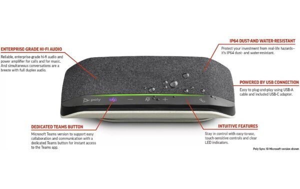 Poly Sync 10 MS USB-A/USB-C 