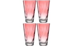 Leonardo Trinkglas Twist, 300ml rot rot, 4 Stück, 300 ml