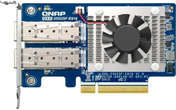 QNAP 25Gbe Erweiterungskarte, PCIe Gen4 x8 Dual-port SFP28 25GbE, low-profile