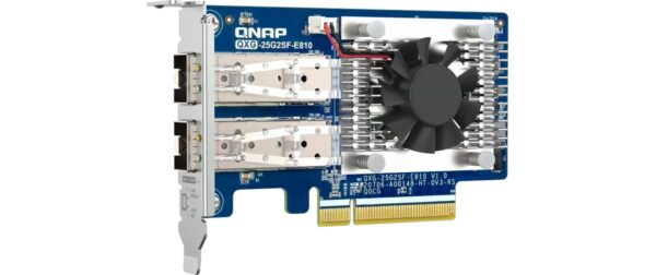 QNAP 25Gbe Erweiterungskarte, PCIe Gen4 x8 Dual-port SFP28 25GbE, low-profile