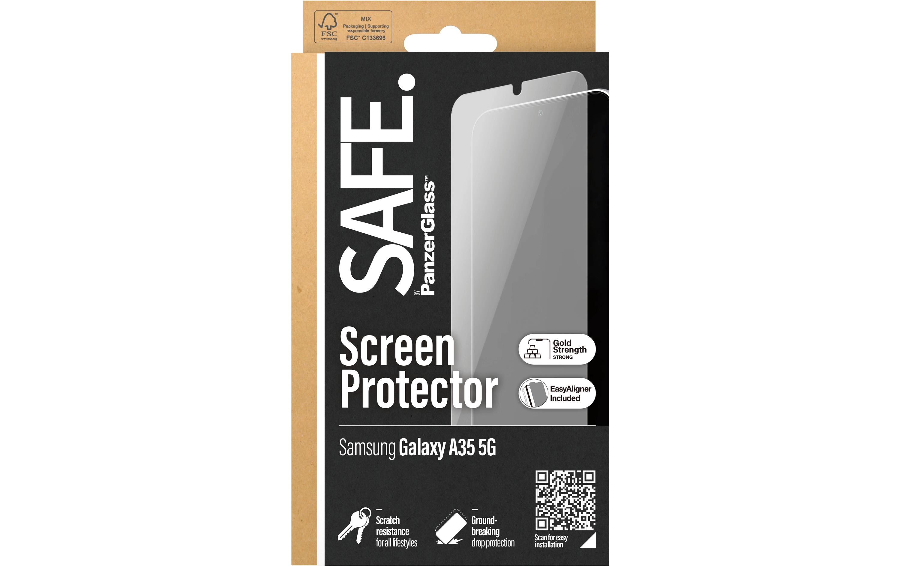 1678760_1 - Mediatech SAFE. Displayschutz Ultra Wide Fit fürs Samsung Galaxy A35