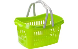 Edi Baur Einkaufskorb mit 2 Traggriffen 18 L, Polypropylen, lime grün