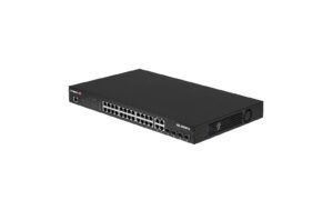 Edimax IGS-5428PLC: Industrie Swiitch Surveillance VLAN, 28xGE PoE+, 4xSFP/LAN