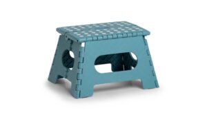 Zeller Present Klapphocker Eisblau Kunststoff, 35x28x22 cm