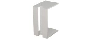 Woody Fashion Beistelltisch Muju Weiss Span melaminbeschichtet, 30x57x40cm
