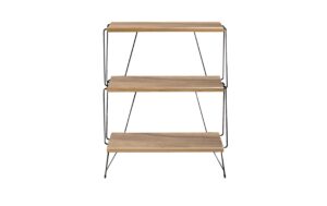 Woody Fashion Regal Lazandos Braun Span melaminbeschichtet, 46x76x30cm