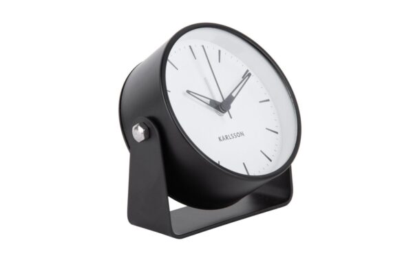 KARLSSON Wecker Calm 11x11x4.4cm, Exkl. 1xAA Batterie, Schwarz