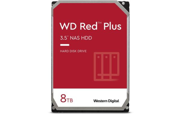 Western Digital WD Red Plus 3.5 8TB SATA 6GB/s, 24x7, 5640rpm, 256MB Cache, CMR kaufen | Mediatech.ch
