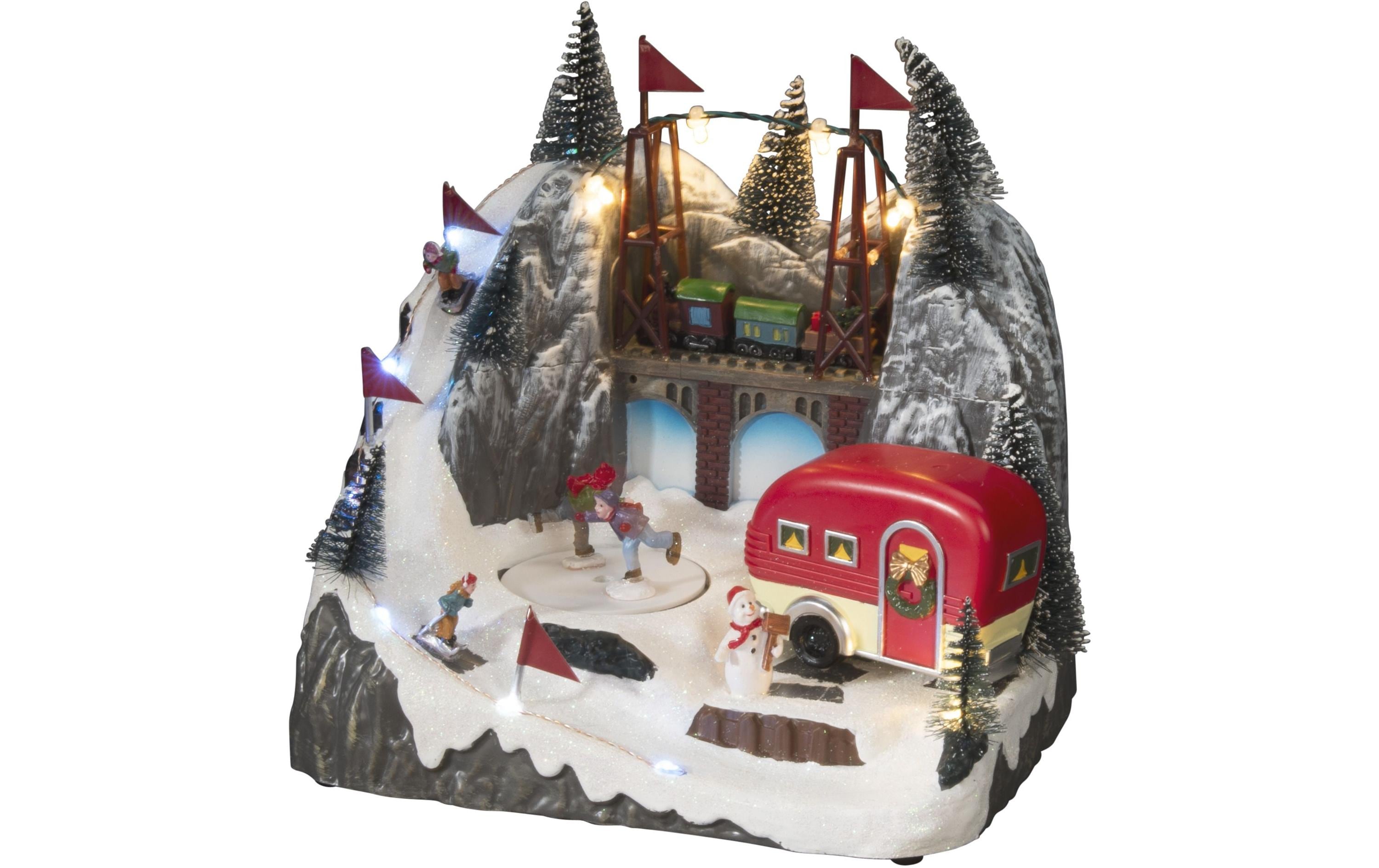 Konstsmide LED Szenerie Landschaft Musik LED farbig, USB & Batterie, exkl. 3x AA