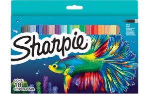 Sharpie Permanentmarker Fein Rundspitze Stärke: F, 0.9 mm, 18er Pack