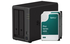 Synology DS723+, 2-bay NAS inkl. 2x 16TB HDD Synology Plus HAT33x
